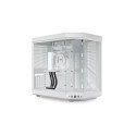 Gabinete HYTE Y70 Blanco Mid Tower con Cable Riser, Vidrio Panorámico y Diseño Premium