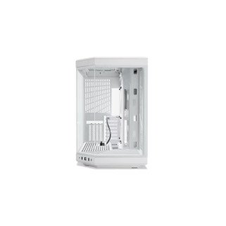 Gabinete HYTE Y70 Blanco Mid Tower con Cable Riser, Vidrio Panorámico y Diseño Premium