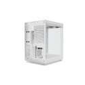 Gabinete HYTE Y70 Blanco Mid Tower con Cable Riser, Vidrio Panorámico y Diseño Premium