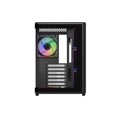 Gabinete Cooler Master Elite 600 Black ATX con 7 Ventiladores ARGB, Vidrio Templado y Alto Flujo de Aire