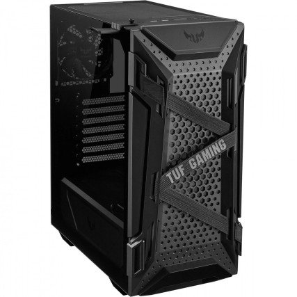 Gabinete ASUS TUF Gaming GT301 Negro ATX con Vidrio Templado y 4 Ventiladores RGB ARGB