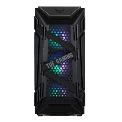 Gabinete ASUS TUF Gaming GT301 Negro ATX con Vidrio Templado y 4 Ventiladores RGB ARGB
