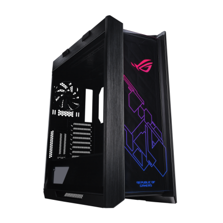 Gabinete ASUS ROG Strix Helios GX601 Negro E-ATX con Vidrio Templado, Iluminación RGB y 3 Ventiladores de 120 mm