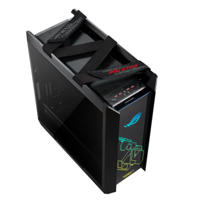 Gabinete ASUS ROG Strix Helios GX601 Negro E-ATX con Vidrio Templado, Iluminación RGB y 3 Ventiladores de 120 mm