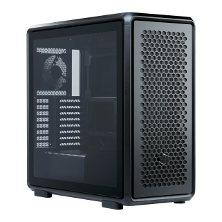 Gabinete Cooler Master MasterFrame 600 Negro ATX con Vidrio Templado, USB-C, Sin Fuente