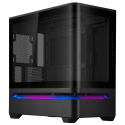 Gabinete ASUS Prime AP202 TG ARGB Negro, Media Torre, Vidrio Templado Curvo, Sin Fuente