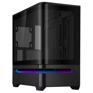Gabinete ASUS Prime AP202 TG ARGB Negro, Media Torre, Vidrio Templado Curvo, Sin Fuente