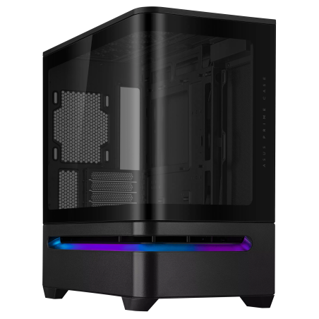 Gabinete ASUS Prime AP202 TG ARGB Negro, Media Torre, Vidrio Templado Curvo, Sin Fuente