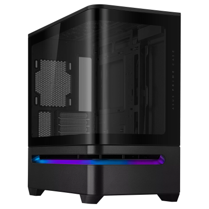 Gabinete ASUS Prime AP202 TG ARGB Negro, Media Torre, Vidrio Templado Curvo, Sin Fuente