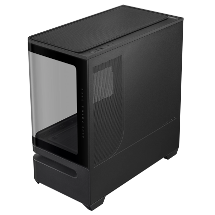 Gabinete ASUS Prime AP202 TG ARGB Negro, Media Torre, Vidrio Templado Curvo, Sin Fuente