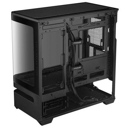 Gabinete ASUS Prime AP202 TG ARGB Negro, Media Torre, Vidrio Templado Curvo, Sin Fuente