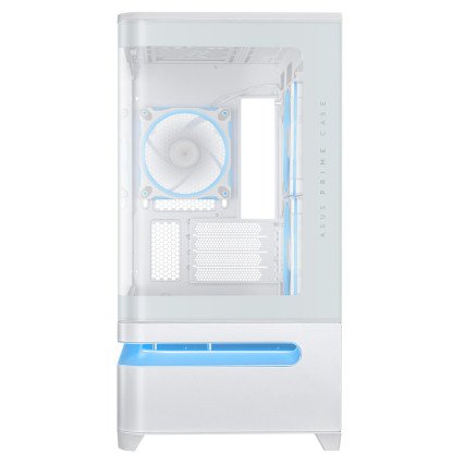 Gabinete ASUS Prime AP202 TG ARGB Blanco, Media Torre, Vidrio Templado Curvo, Sin Fuente