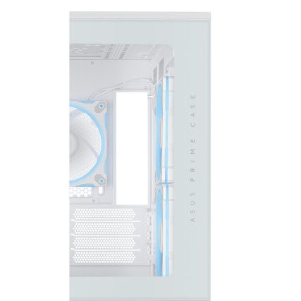 Gabinete ASUS Prime AP202 TG ARGB Blanco, Media Torre, Vidrio Templado Curvo, Sin Fuente