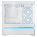 Gabinete ASUS Prime AP202 TG ARGB Blanco, Media Torre, Vidrio Templado Curvo, Sin Fuente