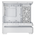 Gabinete ASUS Prime AP202 TG ARGB Blanco, Media Torre, Vidrio Templado Curvo, Sin Fuente