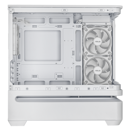 Gabinete ASUS Prime AP202 TG ARGB Blanco, Media Torre, Vidrio Templado Curvo, Sin Fuente