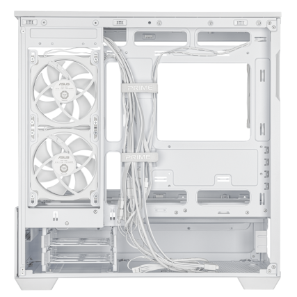 Gabinete ASUS Prime AP202 TG ARGB Blanco, Media Torre, Vidrio Templado Curvo, Sin Fuente