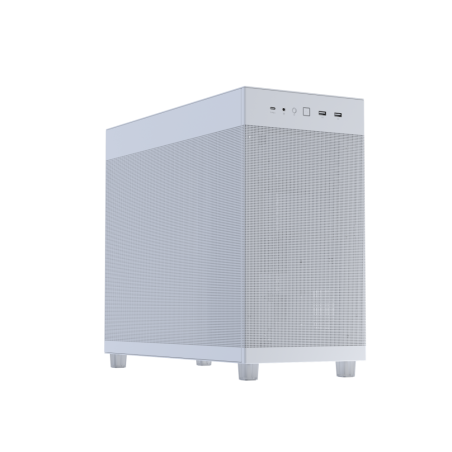 Gabinete ASUS Prime AP303 Mesh White, Media Torre, Panel de Malla, Sin Fuente