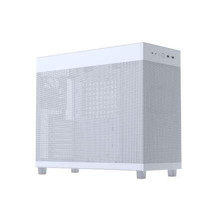Gabinete ASUS Prime AP303 Mesh White, Media Torre, Panel de Malla, Sin Fuente