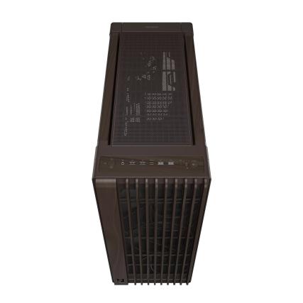 Gabinete ASUS ProArt PA602 Walnut Wood TG PWM Retro Brown,  Media Torre, Madera, Sin Fuente