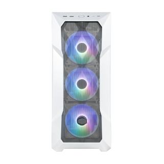 Gabinete Cooler Master TD500 Mesh V2 White , 3 Ventiladores ARGB 120mm, Micro-ATX,  Sin Fuente