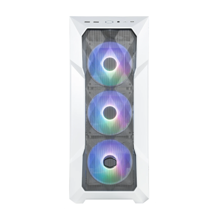 Gabinete Cooler Master TD500 Mesh V2 White , 3 Ventiladores ARGB 120mm, Micro-ATX,  Sin Fuente