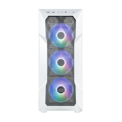 Gabinete Cooler Master TD500 Mesh V2 White , 3 Ventiladores ARGB 120mm, Micro-ATX,  Sin Fuente