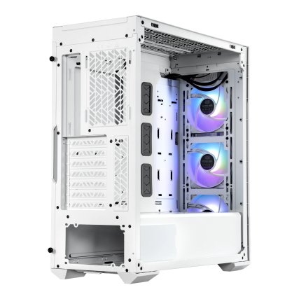 Gabinete Cooler Master TD500 Mesh V2 White , 3 Ventiladores ARGB 120mm, Micro-ATX,  Sin Fuente
