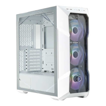 Gabinete Cooler Master TD500 Mesh V2 White , 3 Ventiladores ARGB 120mm, Micro-ATX,  Sin Fuente