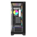 Gabinete XZEAL XZGAEX1B Full Torre E-ATX, 4 Ventiladores ARGB, Cristal / Metal, Negro, Sin fuente