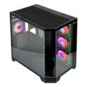 Gabinete XZEAL X-Tron XZGAXT1B Micro-ATX, 4 Ventiladores ARGB, Cristal / Metal, Negro, Sin Fuente Gabinete XZEAL X-Tron XZGAXT1B Micro-ATX, 4 Ventiladores ARGB, Cristal / Metal, Negro, Sin Fuente