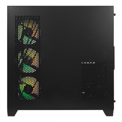 Gabinete XZEAL X-Tron XZGAXT1B Micro-ATX,  4 Ventiladores ARGB, Cristal / Metal,  Negro,  Sin Fuente