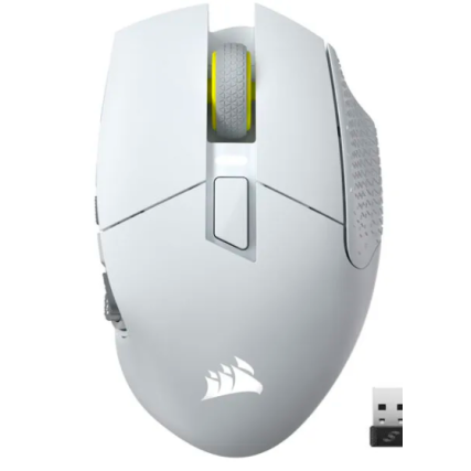 Mouse Gamer Corsair Scimitar Elite Wireless RGB Blanco, 26,000 DPI, 16 Botones Programables