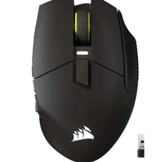 Mouse Gamer Corsair Scimitar Elite Wireless RGB Negro/Amarillo, 26,000 DPI, 16 Botones Programables