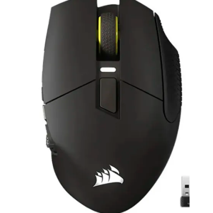 Mouse Gamer Corsair Scimitar Elite Wireless RGB Negro/Amarillo, 26,000 DPI, 16 Botones Programables