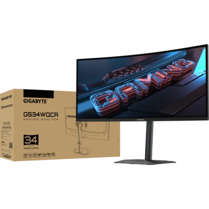 Monitor Gamer Gigabyte GS34WQCA 34" Curvo WQHD UltraWide 120Hz 1ms VA HDMI DisplayPort