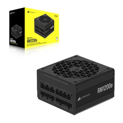 Fuente de Poder Corsair RM1200e 1200W 80 Plus Gold Full Modular ATX 3.1 PCIe 5.1 Negra