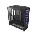 Gabinete NZXT H9 Flow RGB Negro ATX Mid Tower (CM-H92FB-R1) con USB-C, Vidrio Templado y Alto Flujo de Aire