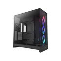 Gabinete NZXT H9 Flow RGB Negro ATX Mid Tower (CM-H92FB-R1) con USB-C, Vidrio Templado y Alto Flujo de Aire