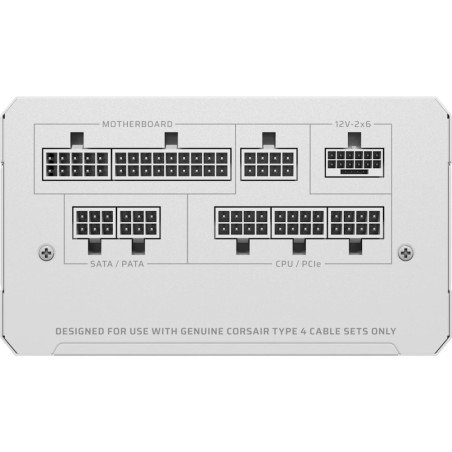 Fuente de Poder Corsair RM1000e 1000W 80 Plus Gold Full Modular ATX 3.1 PCIe 5.1 Blanca