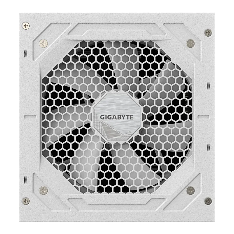 Fuente de Poder Gigabyte UD1000GM PG5 ICE 1000W 80 Plus Gold Full Modular PCIe Gen5 16-Pin ATX 3.0 Blanca