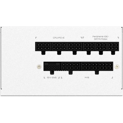 Fuente de Poder Gigabyte UD1000GM PG5 ICE 1000W 80 Plus Gold Full Modular PCIe Gen5 16-Pin ATX 3.0 Blanca