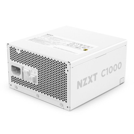 Fuente de Poder NZXT C1000 1000W 80 Plus Gold ATX 3.1 Full Modular Blanca
