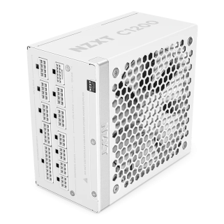 Fuente de Poder NZXT C1200 1200W 80 Plus Gold ATX 3.1 Full Modular Blanca