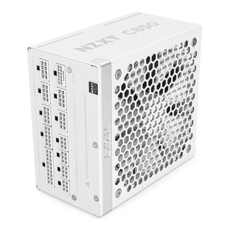 Fuente de Poder NZXT C850 850W 80 Plus Gold ATX 3.1 Full Modular Blanca