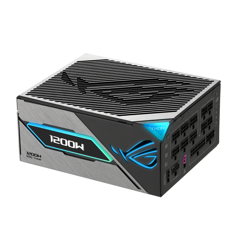 Fuente de Poder ASUS ROG Thor 1200W, Platinum 80 Plus ATX 3.1 Modular con Pantalla OLED
