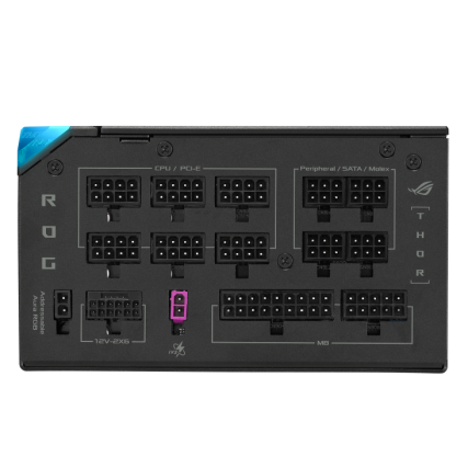 Fuente de Poder ASUS ROG Thor 1200W, Platinum 80 Plus ATX 3.1 Modular con Pantalla OLED