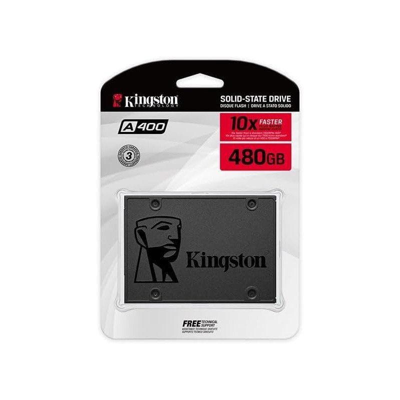 SSD Kingston 480GB SATA III 2.5" KC-S44480-7S | Lectura 500MB/s Escritura 450MB/s SSD Kingston 480GB SATA III 2.5" KC-S44480-7S | Lectura 500MB/s Escritura 450MB/s