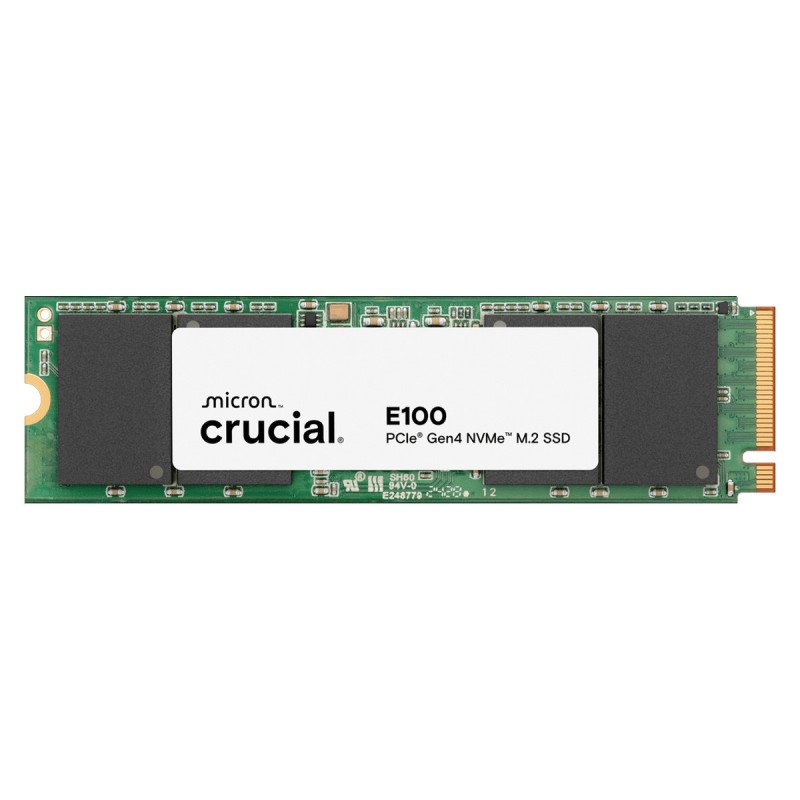 Unidad SSD Crucial E100 M.2 NVMe 2TB PCIe Gen4 2280