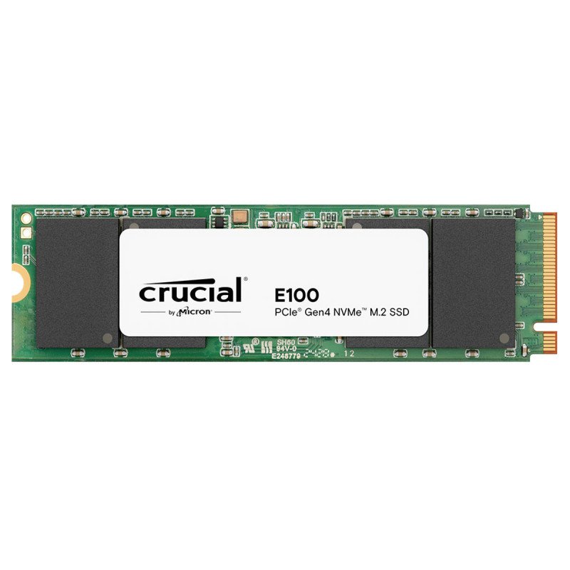 SSD Crucial E100 480GB M.2 NVMe PCIe 4.0 x4 2280 Alta Velocidad